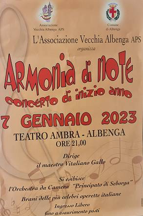vitaliano gallo dirige l'orchestra del principato di seborga - operetta - albenga teatro ambra 7 gennaio 2023